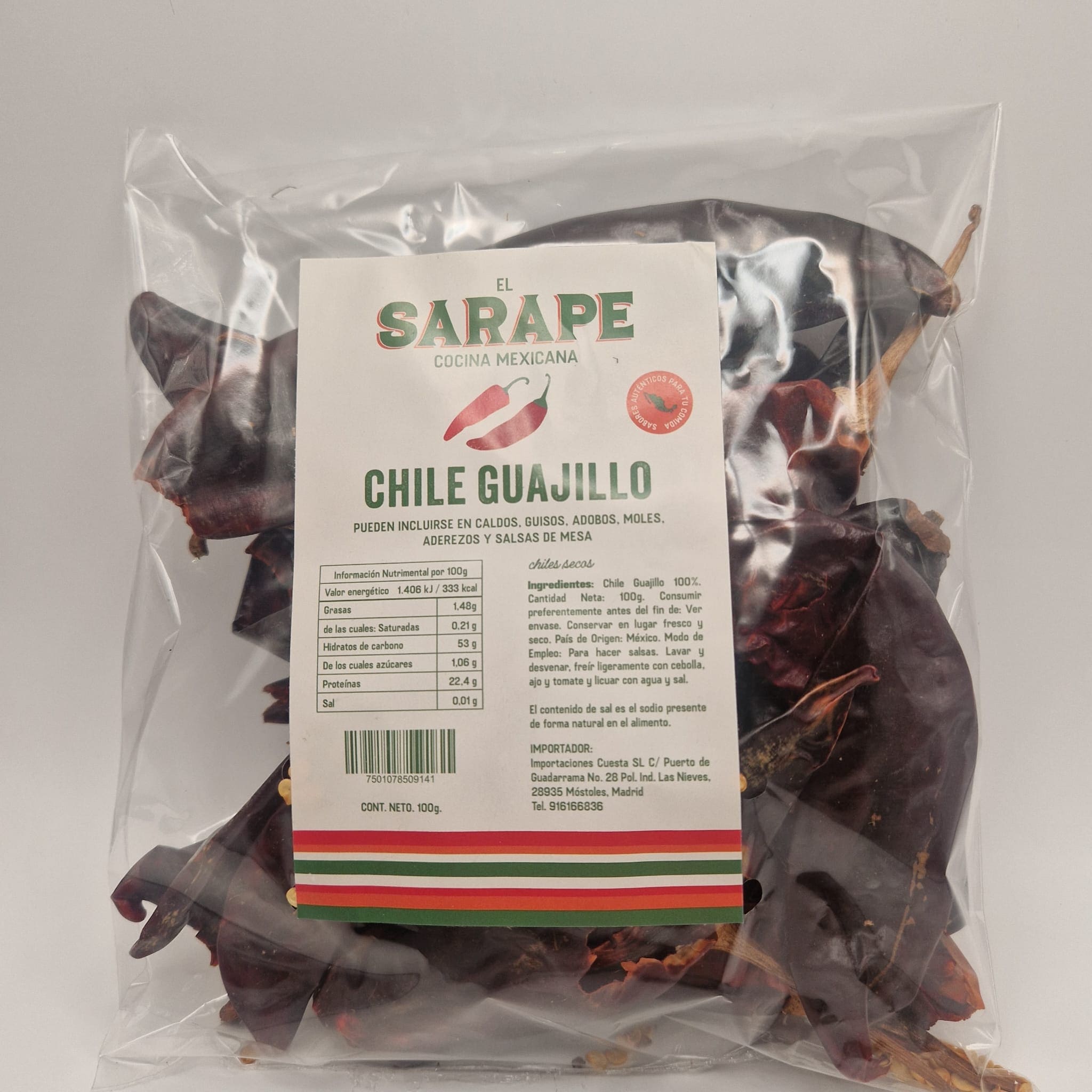 chile 2 Chiles Secos Guajillo - Imagen 1
